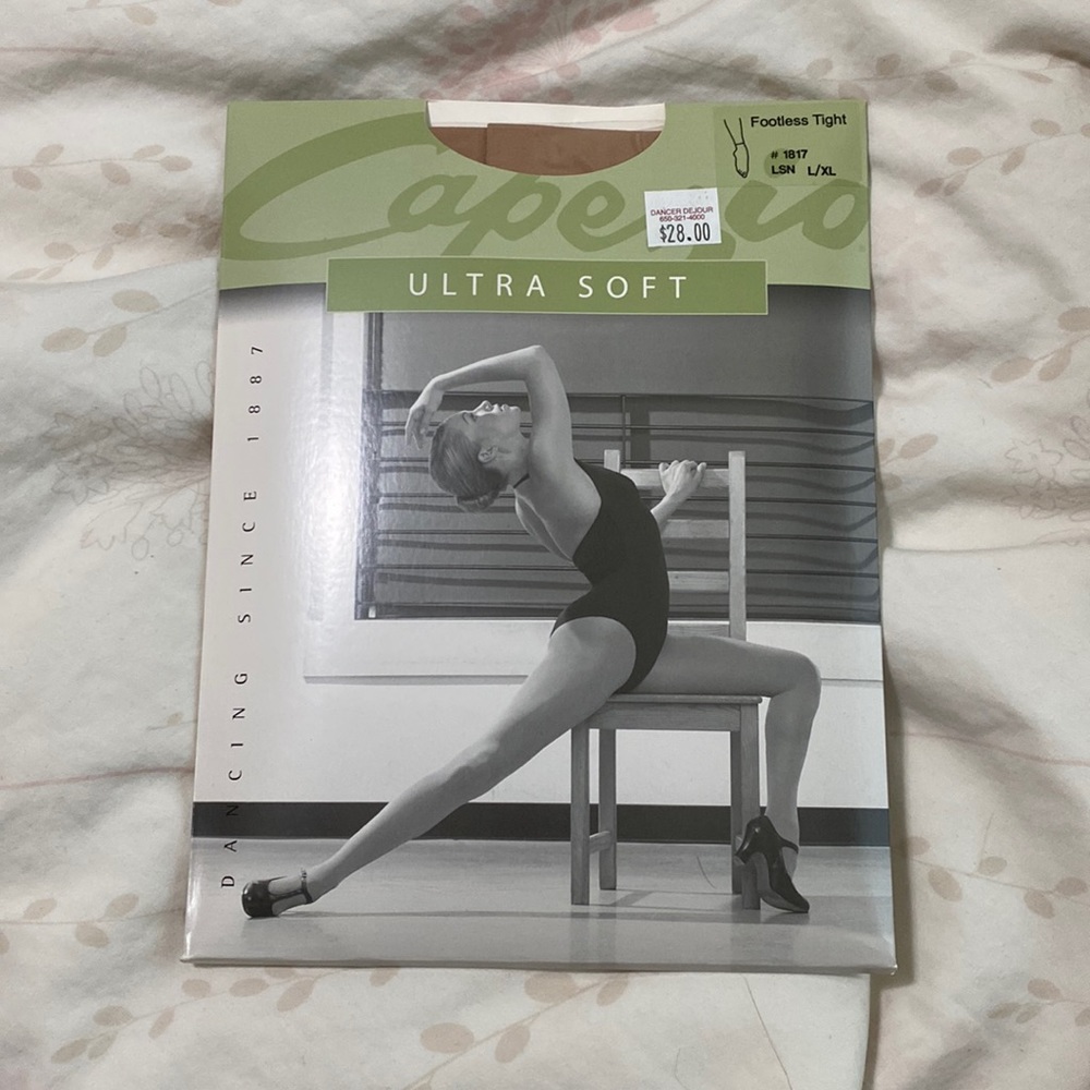 Capezio Ultra Soft Tan Footless Tights